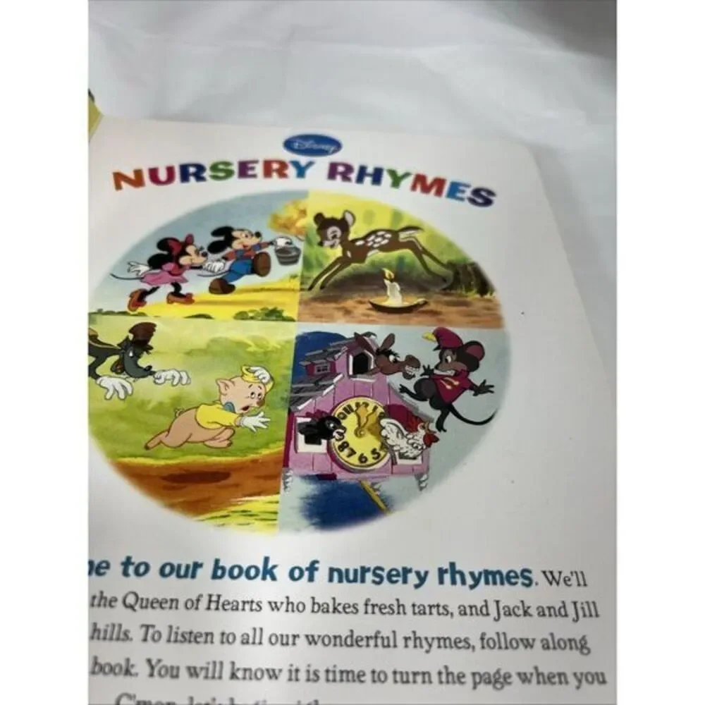 Disney‎ Nursery Rhymes Read-Along Storybook and CD